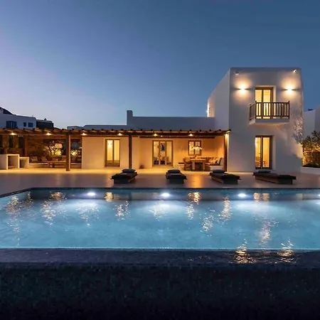 别墅 Stephanie With Heated Pool, By Red Windmill Mykonos Town